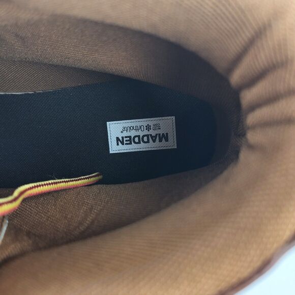 Madden by Steve Madden Gabber Boots Lace Up Ortholite Leather Size 14 - Picture 15 of 16